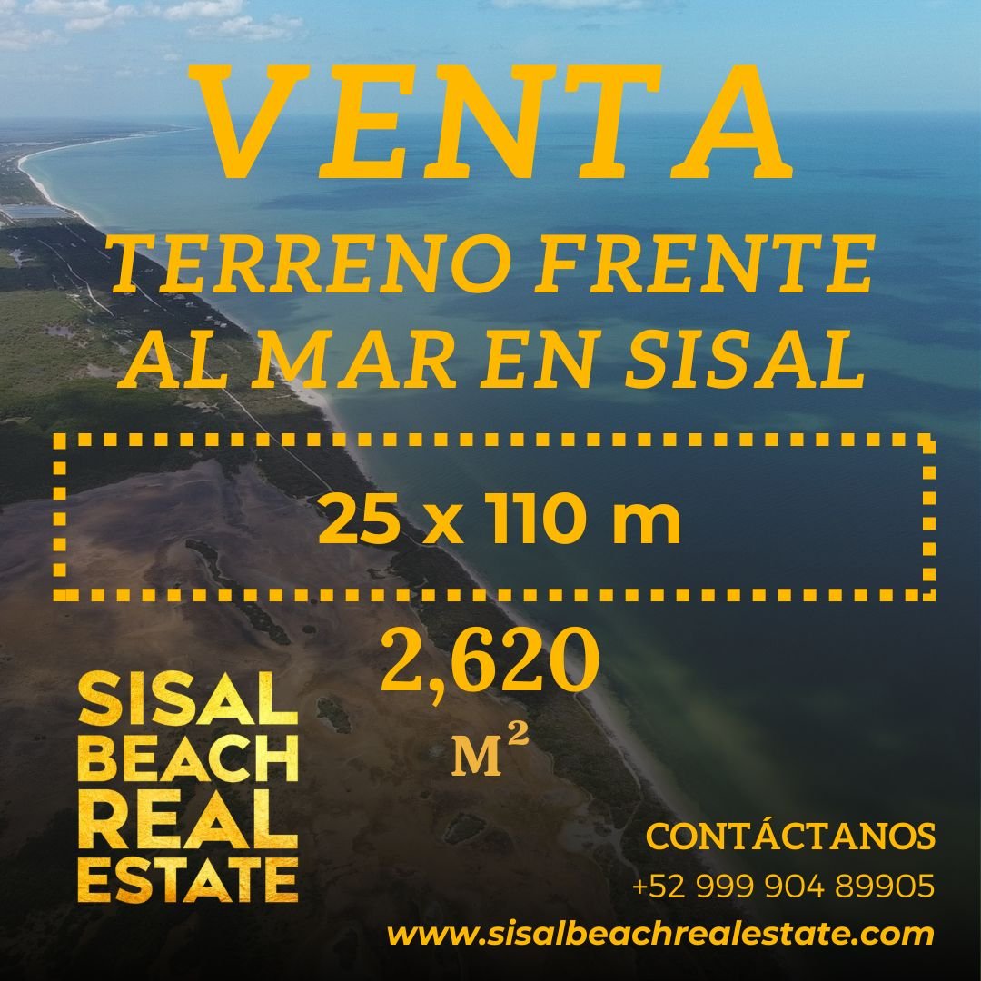 Terreno en venta — Zona Este de Sisal (Lado derecho del pueblo)