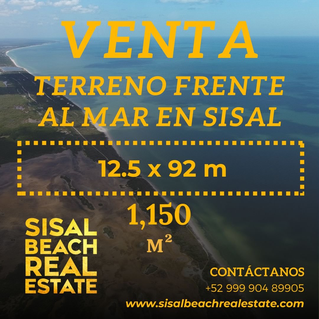 Terreno en venta — Zona Este de Sisal (Lado derecho del pueblo)