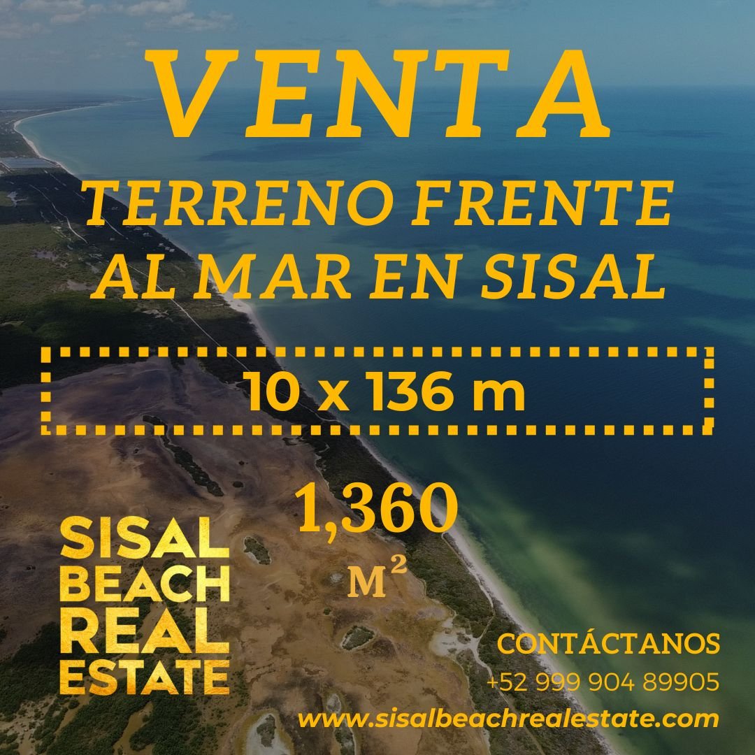 Terreno en venta — Zona Oeste de Sisal (Lado izquierdo del pueblo)