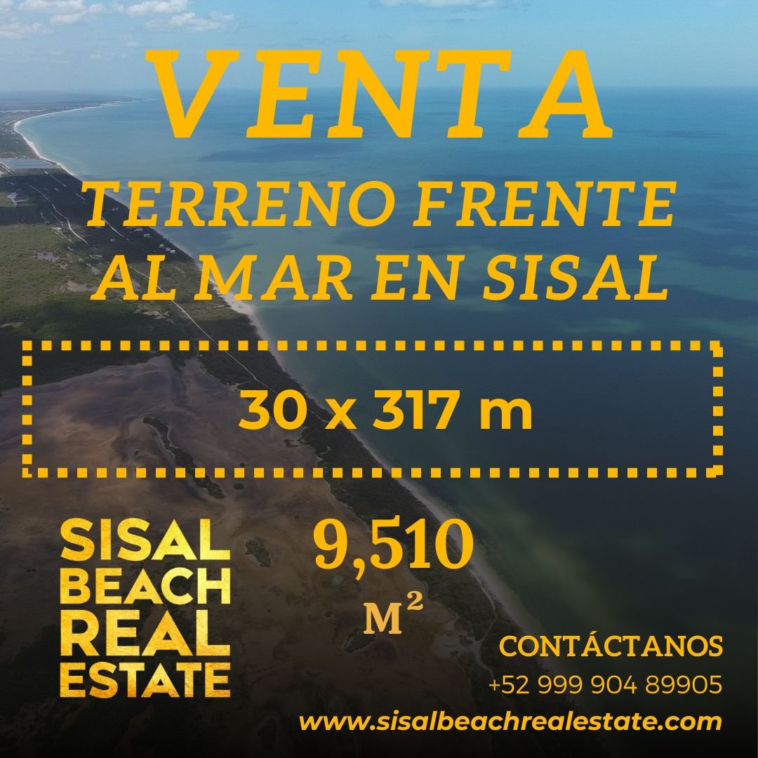 Terreno en venta — Zona Este de Sisal (Lado derecho del pueblo)