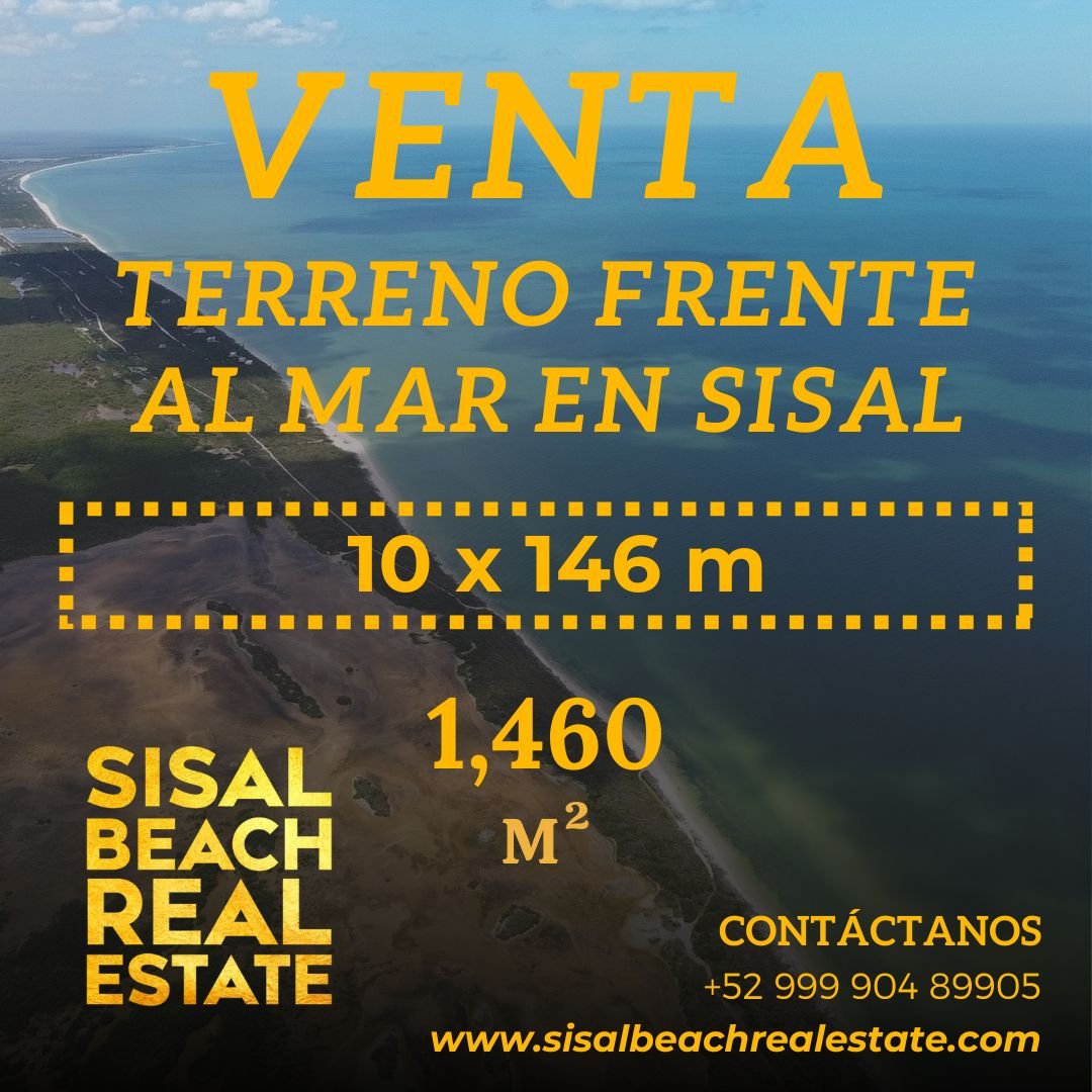 Terreno en venta — Zona Este de Sisal (Lado derecho del pueblo)
