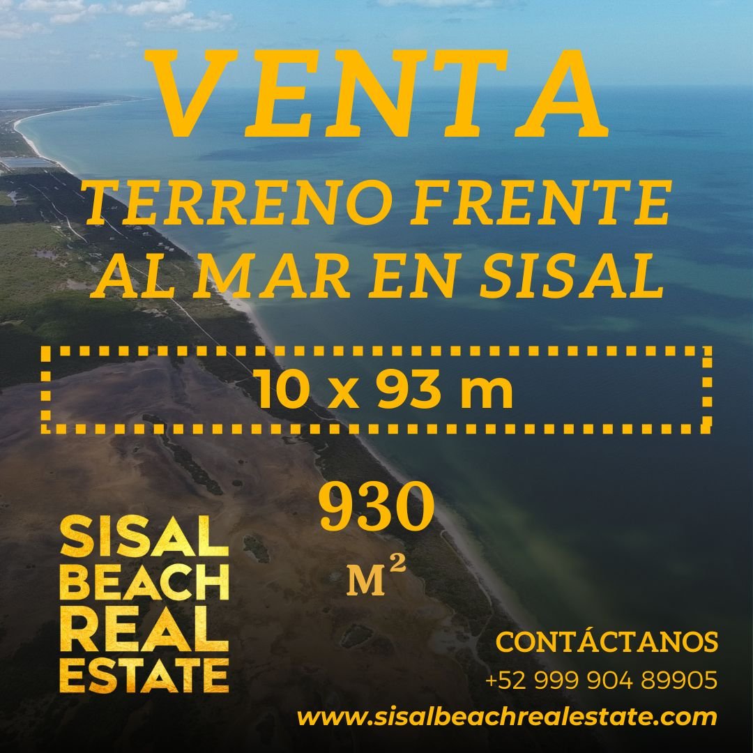 Terreno en venta — Zona Oeste de Sisal (Lado izquierdo del pueblo)